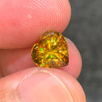 Natural Sphene 3.32 Ct Heart Cut Loose Gemstone | VS Madagascar Titanite | Untreated Rare Collector Jewelry Gem