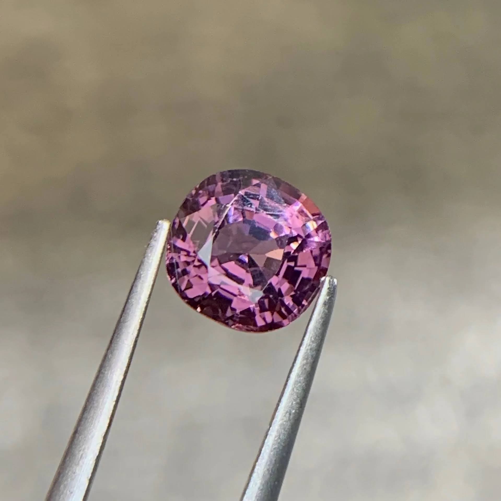 Natural Pink Spinel 1.60 Ct Cushion Cut Loose Gemstone | Burma Spinel VS | Untreated Fine Jewelry Collector Gem