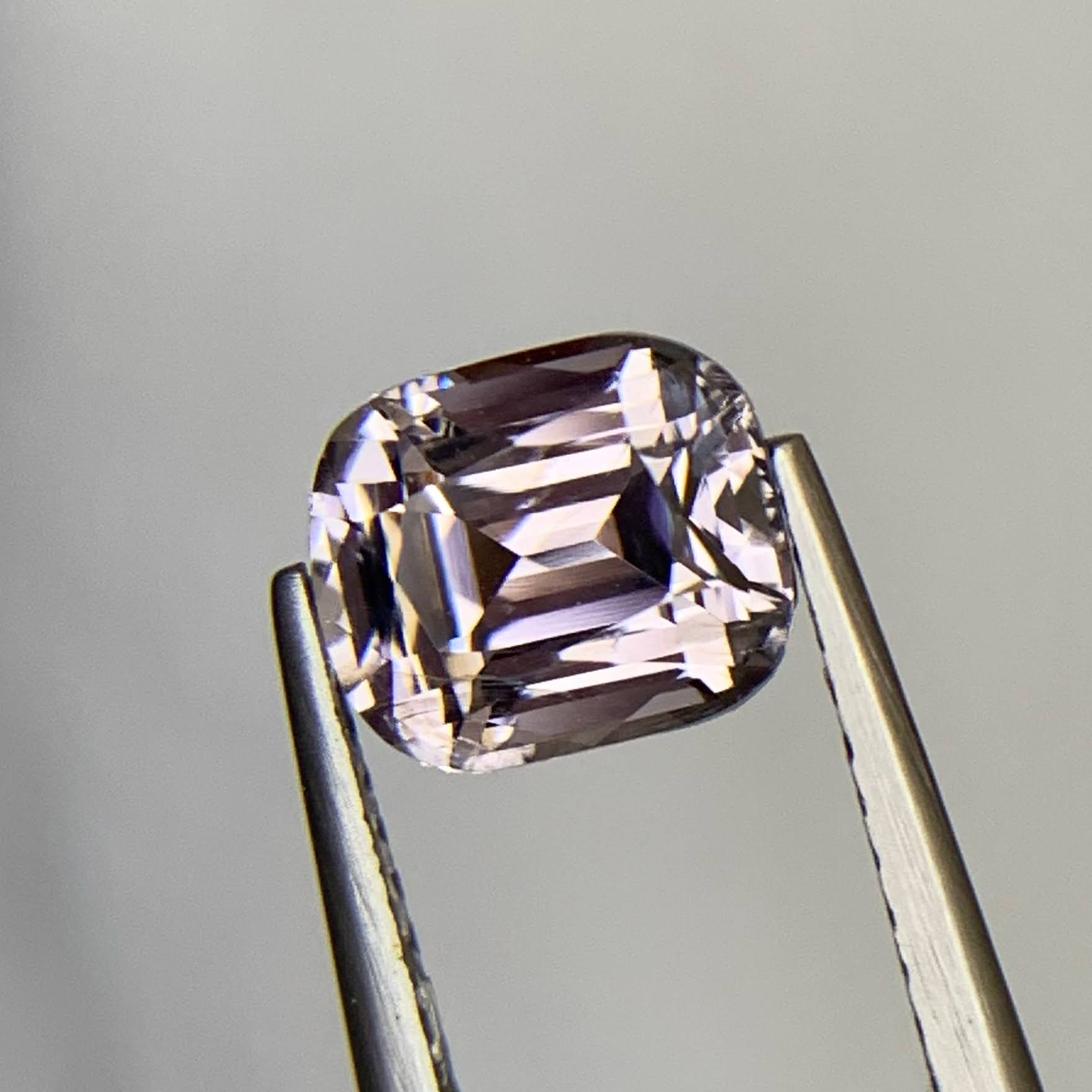 Natural Gray Purple Spinel 1.90 Ct VVS Loose Gemstone | Burma Spinel | Untreated Rare Fine Jewelry Gem
