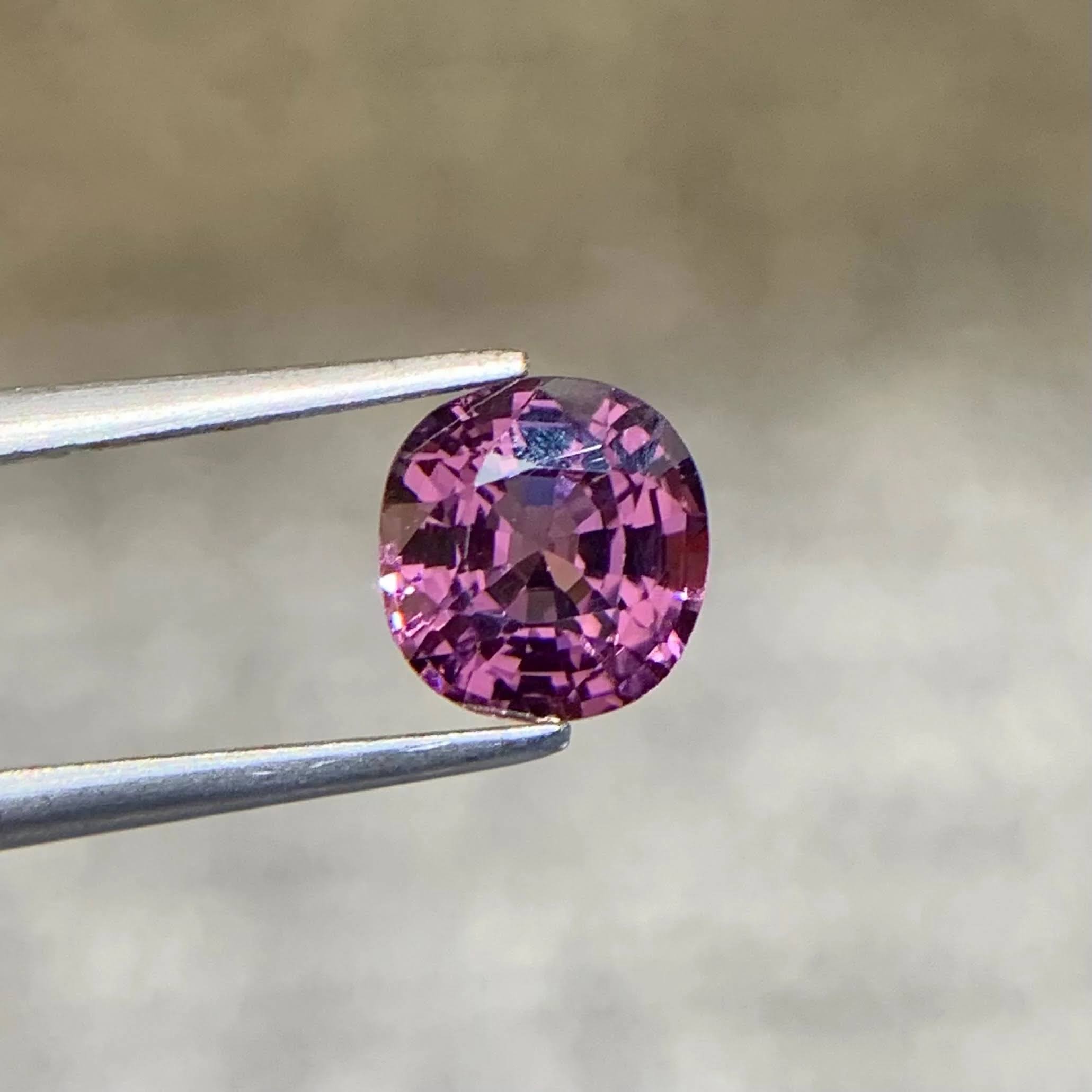 Natural Pink Spinel 1.60 Ct Cushion Cut Loose Gemstone | Burma Spinel VS | Untreated Fine Jewelry Collector Gem