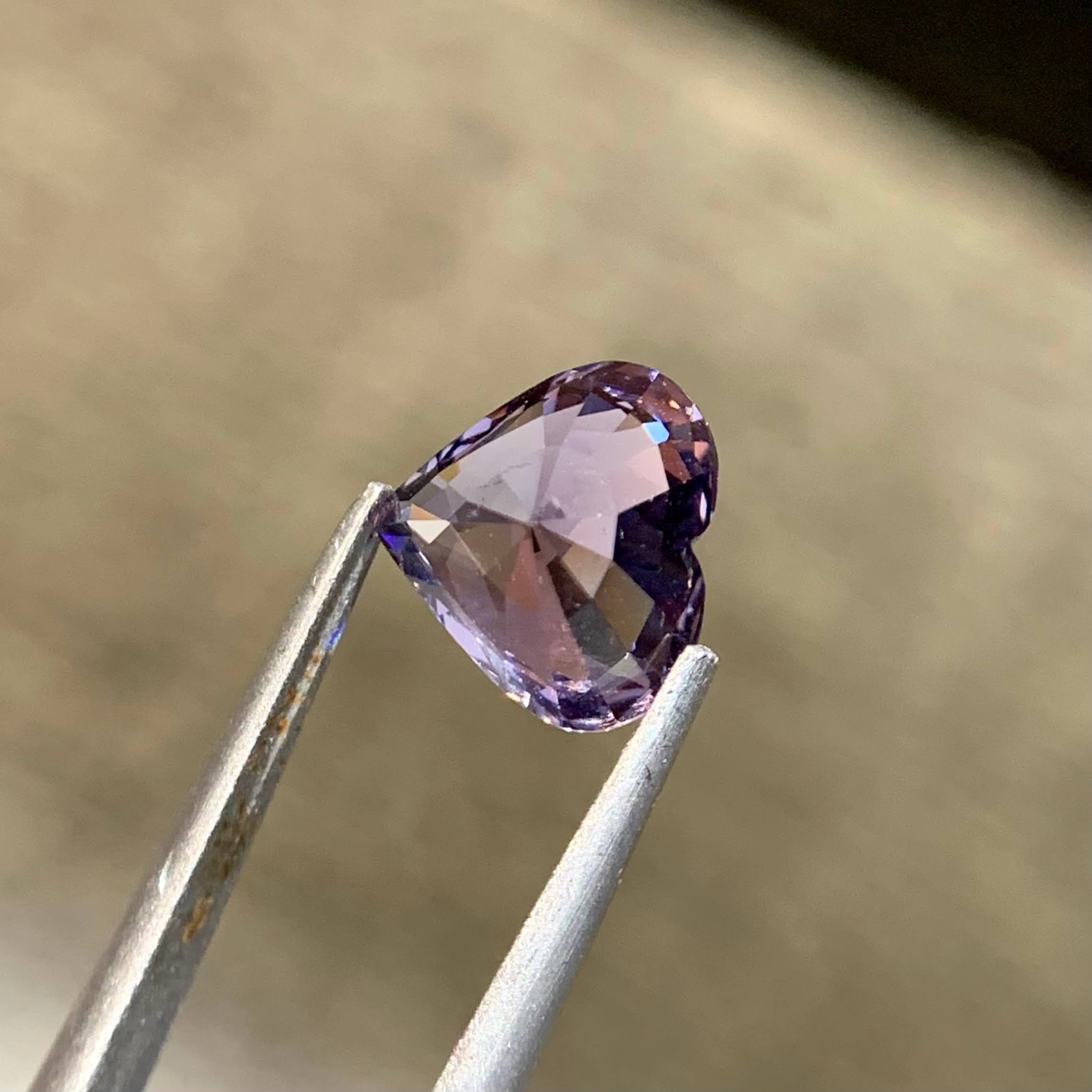 Natural Purple Spinel Heart Shape 2.52 Ct Burma Loose Gemstone | Untreated Heart Cut Spinel | Fine Jewelry Collector Gem