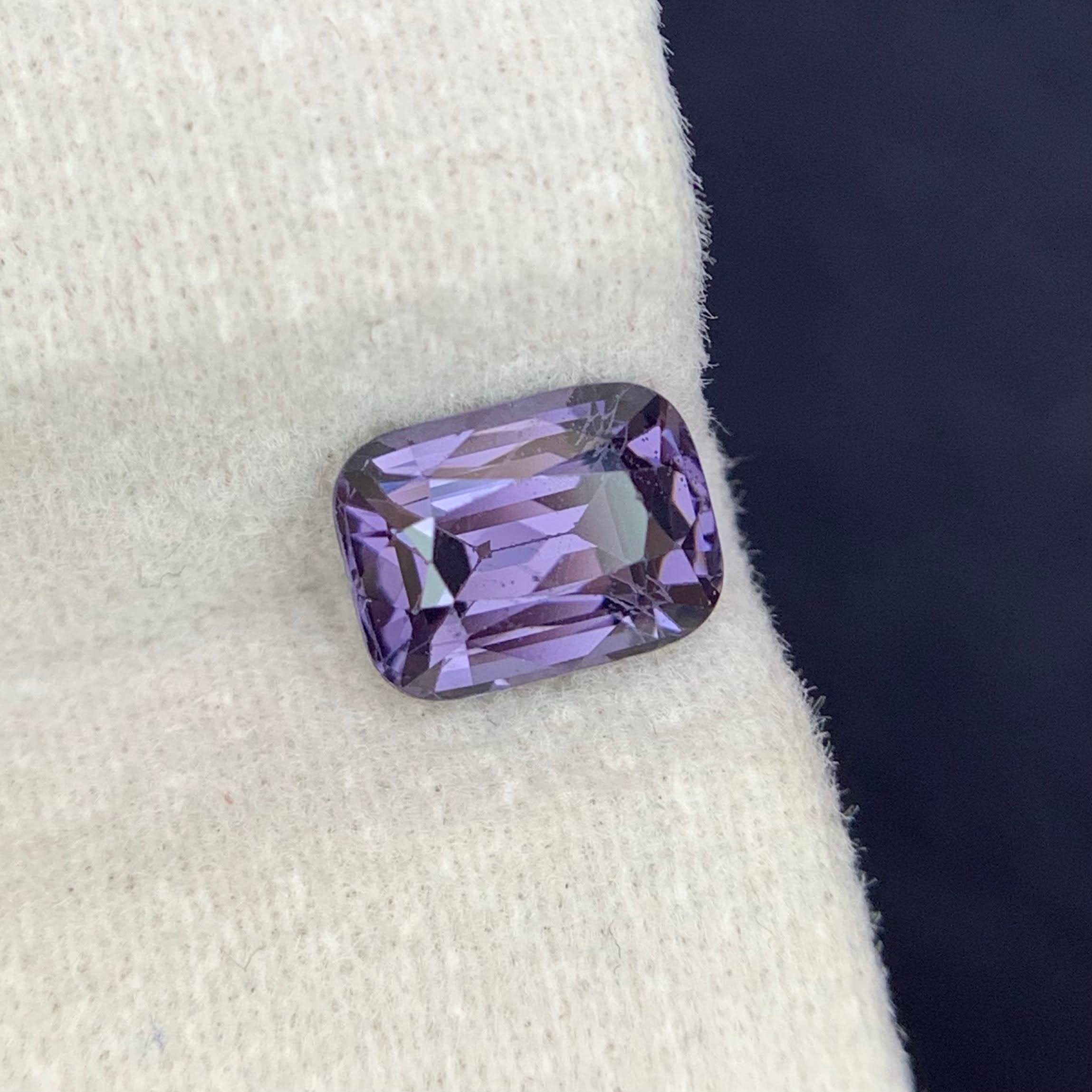 Natural Purple Spinel 1.54 Ct Loose Gemstone | Eye Clean Sri Lanka Spinel | Untreated Purple Gem | Fine Jewelry Making Stone