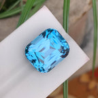 Natural Swiss Blue Topaz 26.77 Ct Loose Gemstone | Loupe Clean Brazil Topaz | Heated Fine Jewelry Statement Gem