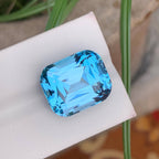 Natural Swiss Blue Topaz 26.77 Ct Loose Gemstone | Loupe Clean Brazil Topaz | Heated Fine Jewelry Statement Gem