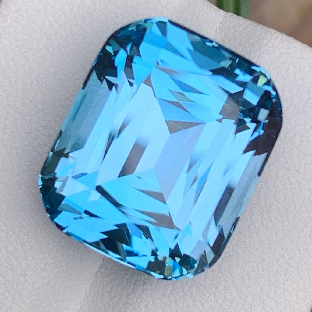 Natural Swiss Blue Topaz 26.77 Ct Loose Gemstone | Loupe Clean Brazil Topaz | Heated Fine Jewelry Statement Gem