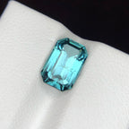 Natural Lagoon Tourmaline, Emerald Cut