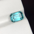 Natural Lagoon Tourmaline, Emerald Cut