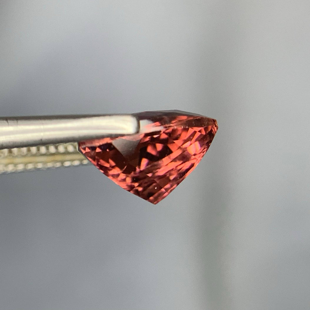 Natural Peach Tourmaline 1.80 Ct Loose Gemstone | Trilliant Cut Eye Clean | Afghanistan Untreated Tourmaline | Jewelry Stone