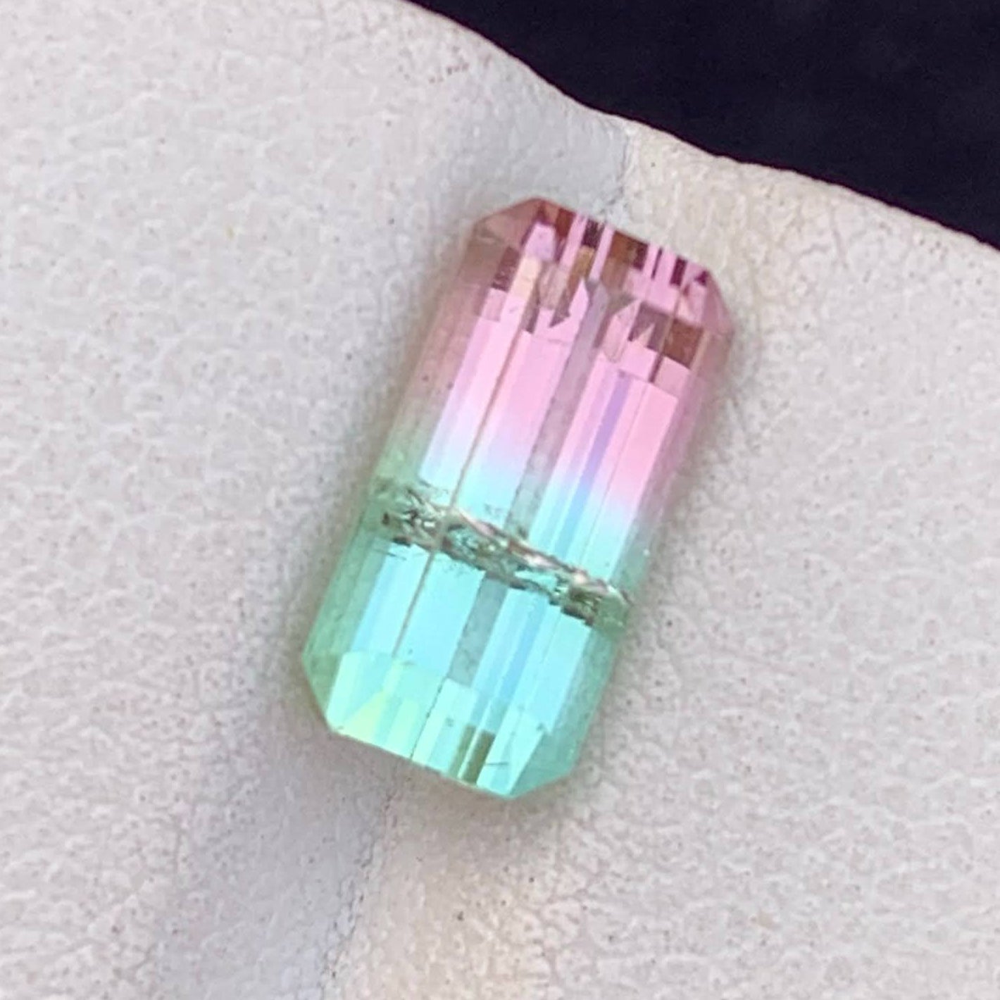 Natural Watermelon Tourmaline 3.44 Ct Loose Gemstone | Afghanistan Tourmaline | Bi-Color Included Gem | Untreated Jewelry Stone