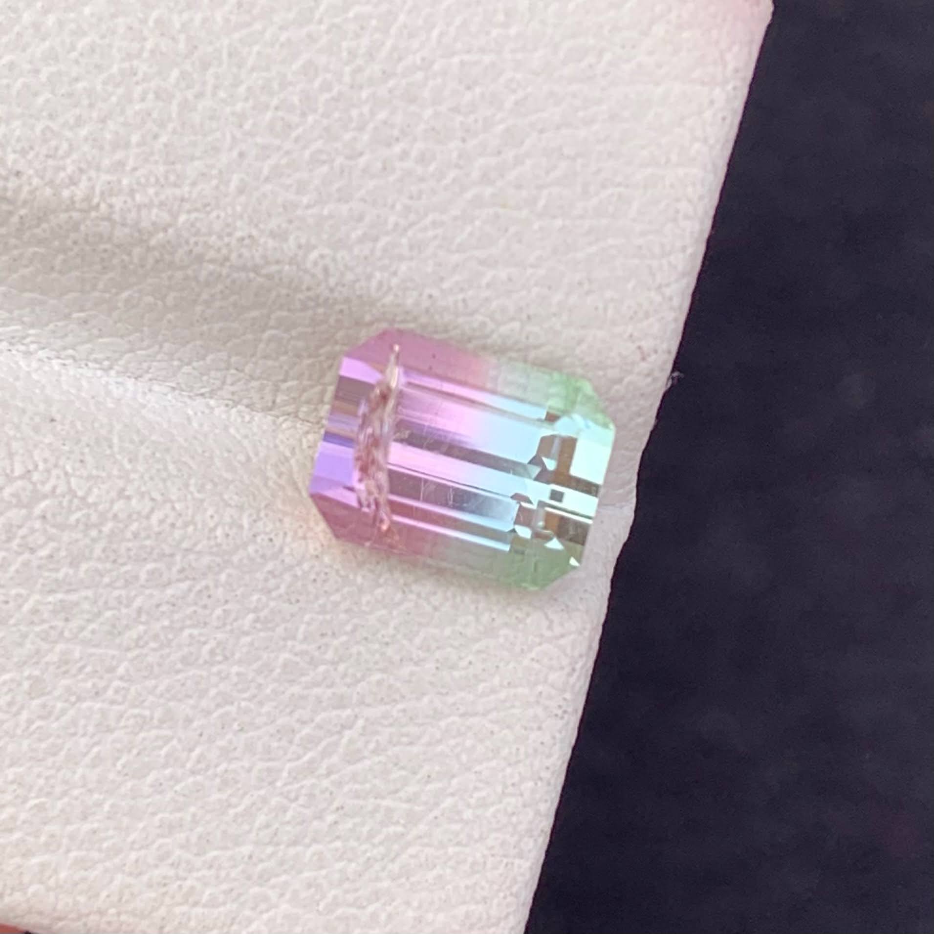 Natural Watermelon Tourmaline 2.48 Ct Loose Gemstone | Afghanistan Bi-Color Tourmaline | Untreated Jewelry Making Stone