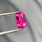 Natural Rubellite Tourmaline 1.55 Ct Cushion Cut Loose Gemstone | Afghanistan Rubellite | Untreated Pink Red Tourmaline Gem