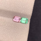 Natural Reverse Tourmaline Pair 1.29 Ct Eye Clean Loose Gemstones | Afghanistan Tourmaline | Untreated Matching Pair Gems