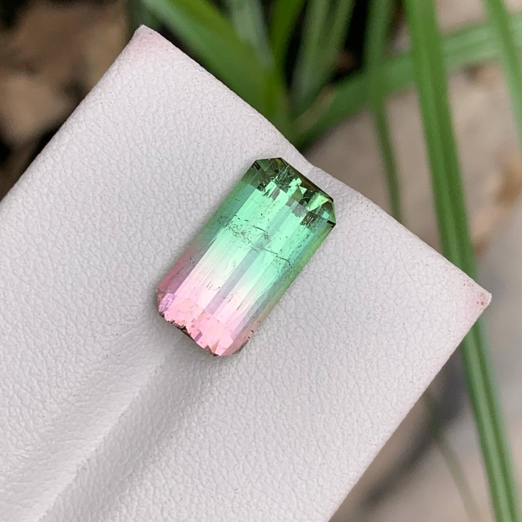 Natural Bi-Colour Tourmaline 5.49 Ct Loose Gemstone | VSI Afghanistan Tourmaline | Untreated Collector Fine Jewelry Gem
