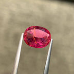 Natural Rubellite Tourmaline 1.57 Ct Oval Faceted Loose Gemstone | Afghanistan Pink Red Tourmaline | Untreated Collector Gem