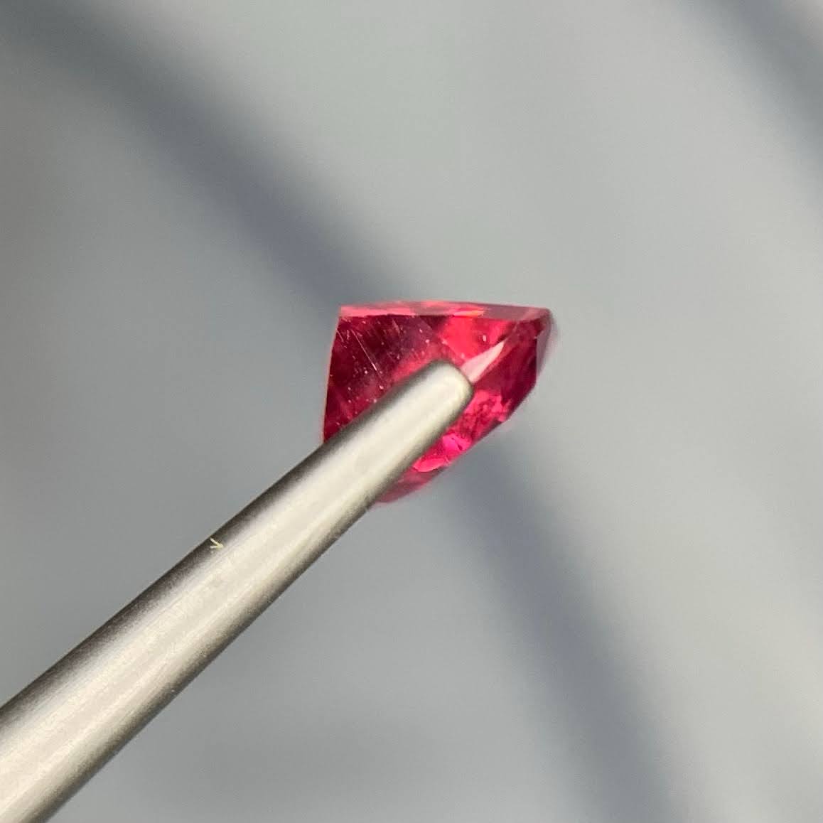 Natural Rubellite Tourmaline 1.55 Ct Cushion Cut Loose Gemstone | Afghanistan Rubellite | Untreated Pink Red Tourmaline Gem