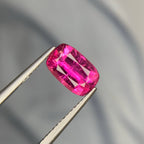 Natural Rubellite Tourmaline 1.55 Ct Cushion Cut Loose Gemstone | Afghanistan Rubellite | Untreated Pink Red Tourmaline Gem