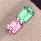 Natural Reverse Tourmaline Pair 1.29 Ct Eye Clean Loose Gemstones | Afghanistan Tourmaline | Untreated Matching Pair Gems
