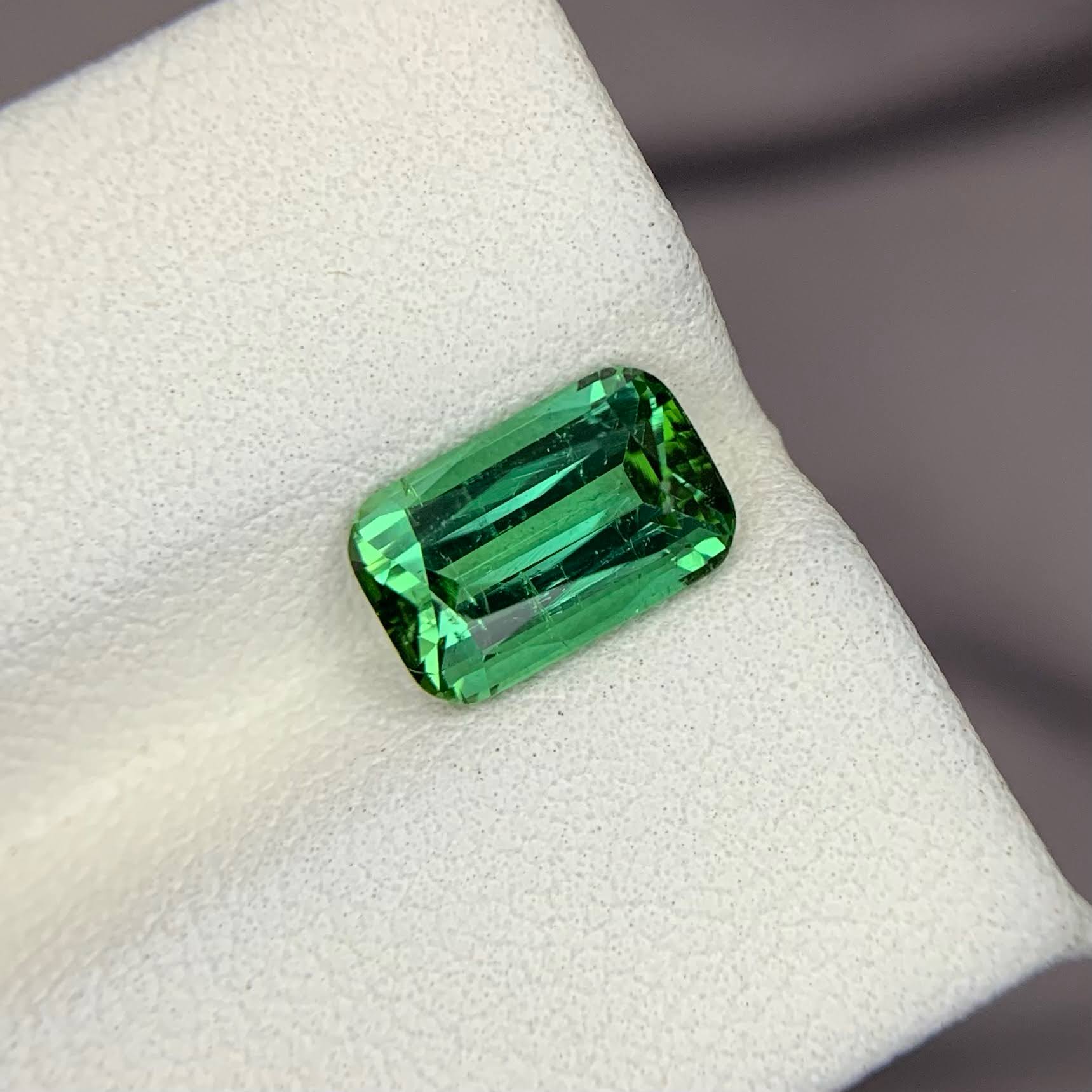 Natural Bluish Green Tourmaline 2.52 Ct Long Cushion Loose Gemstone | Afghanistan Tourmaline | Untreated Fine Jewelry Gem