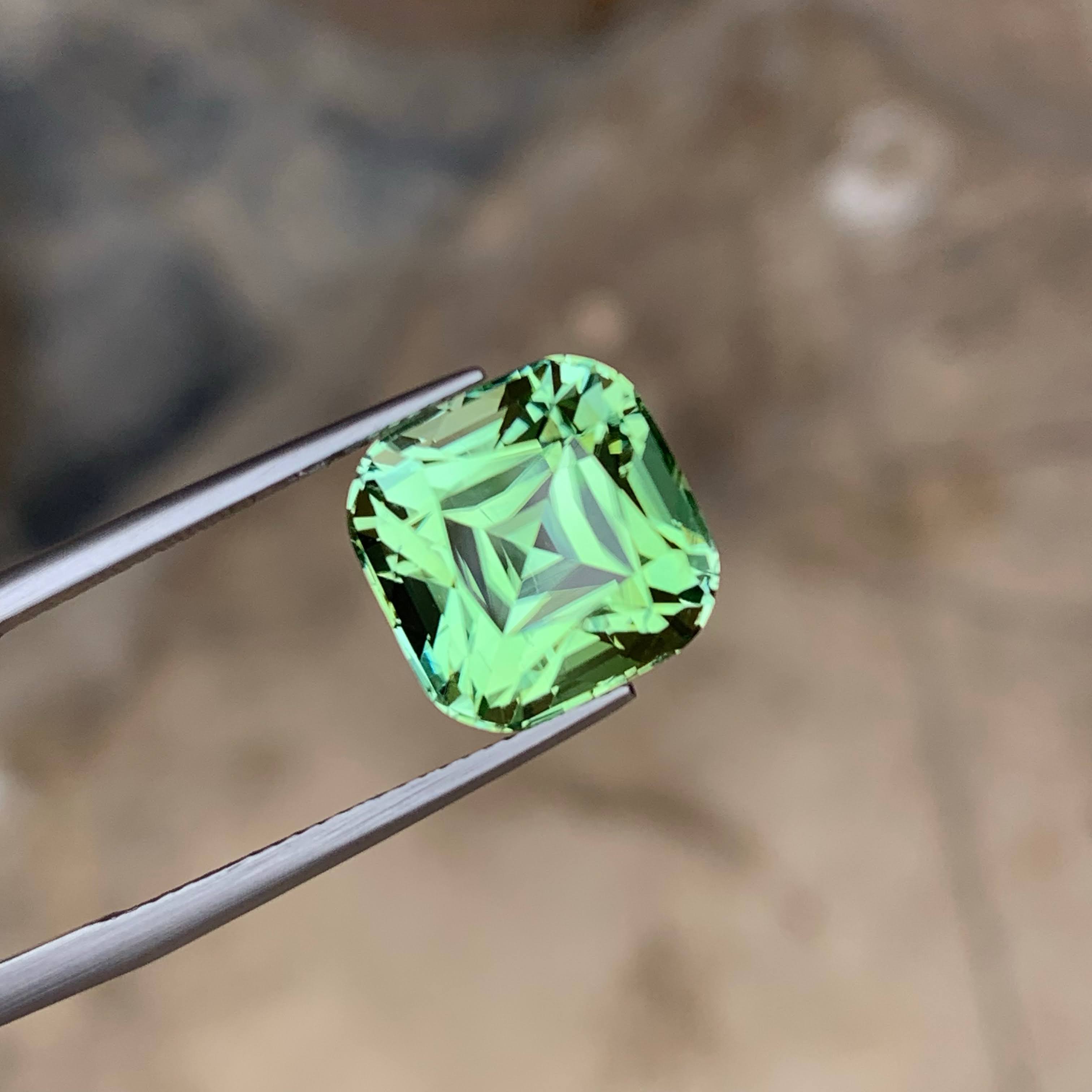 Natural Mint Green Tourmaline 10.13 Ct Eye Clean Loose Gemstone | Afghanistan Tourmaline | Untreated Fine Jewelry Gem