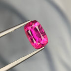 Natural Rubellite Tourmaline 1.55 Ct Cushion Cut Loose Gemstone | Afghanistan Rubellite | Untreated Pink Red Tourmaline Gem