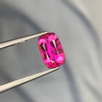 Natural Rubellite Tourmaline 1.55 Ct Cushion Cut Loose Gemstone | Afghanistan Rubellite | Untreated Pink Red Tourmaline Gem