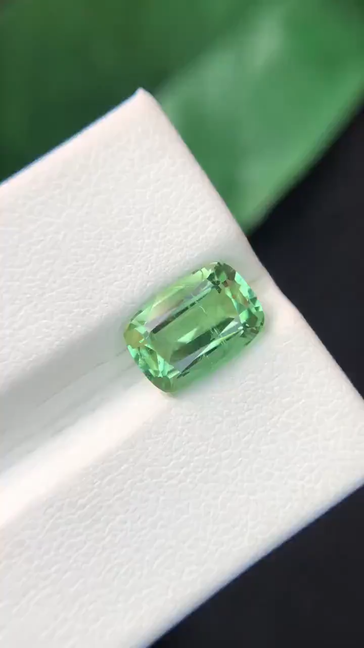 Mint Green Tourmaline Gemstone | 3.20 carats