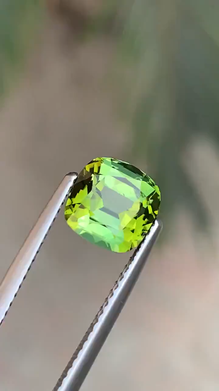 Lustrous Natural AAA Quality Greenish Tourmaline