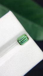 Natural Faded Green Tourmaline Gemstone 1.45 Carats