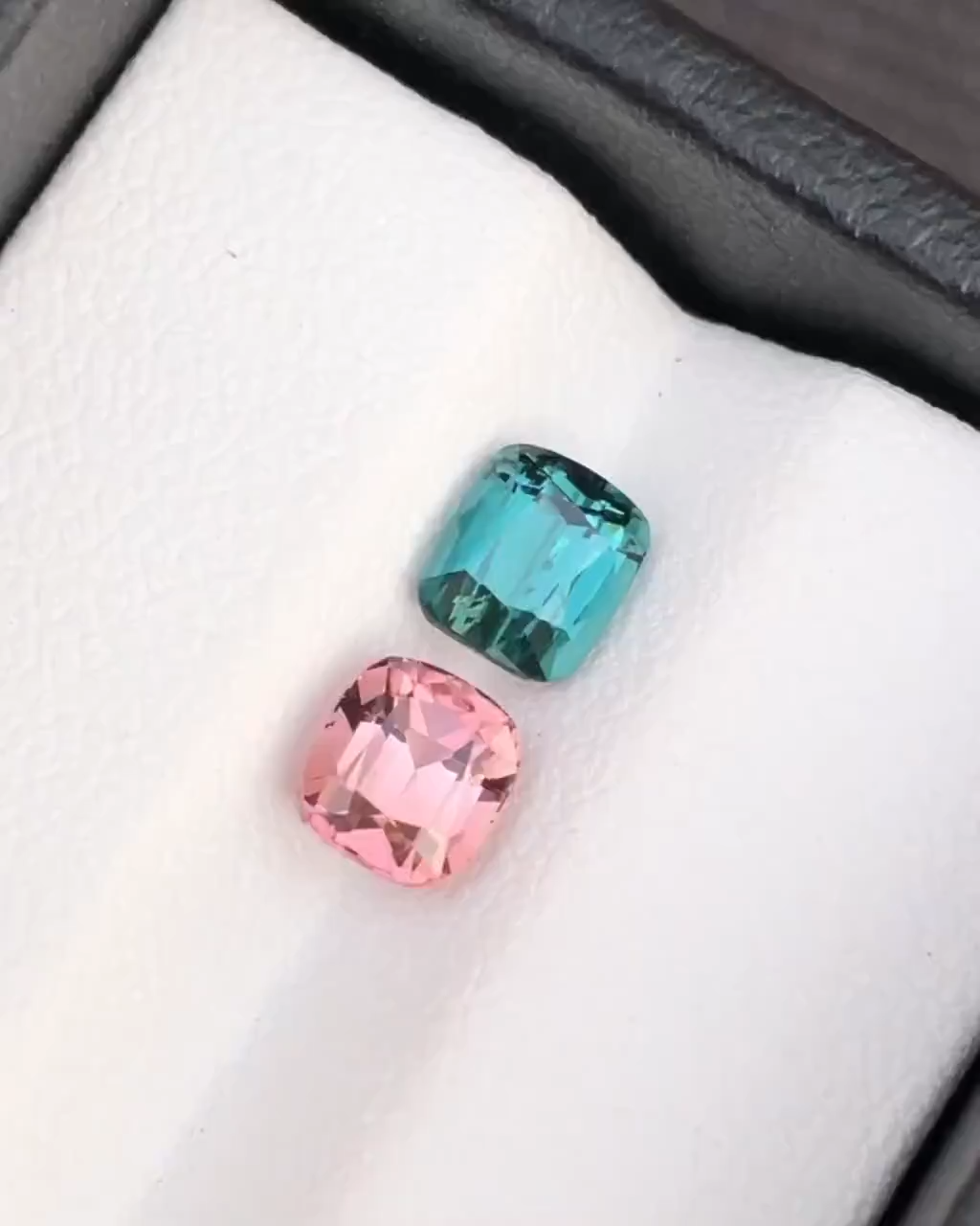 Natural Pink Tourmaline & Green Blue Gemstone 2.15 Carats
