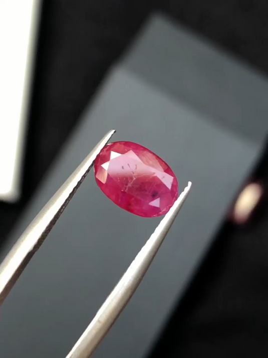 Rich Color Ruby Gemstone 2.15 carats