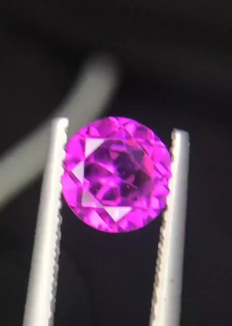 Violet Pink Malaya Garnet Gemstone, Natural Pink