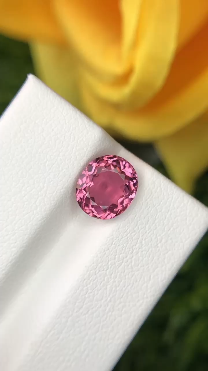 Tulip Pink Tourmaline Gemstone