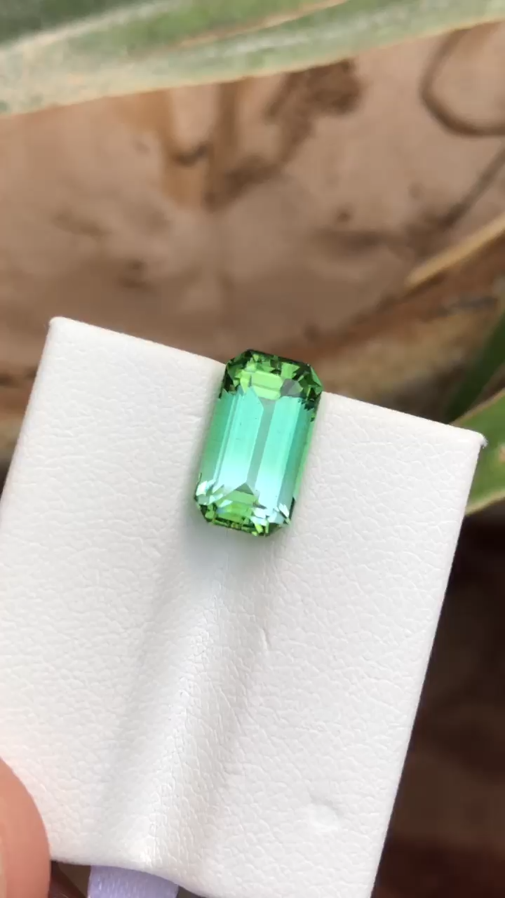 Seafoam Blue Tourmaline Gemstone Secondary image