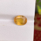 Oval Shape Yellow Sapphire, 2.75 CTS